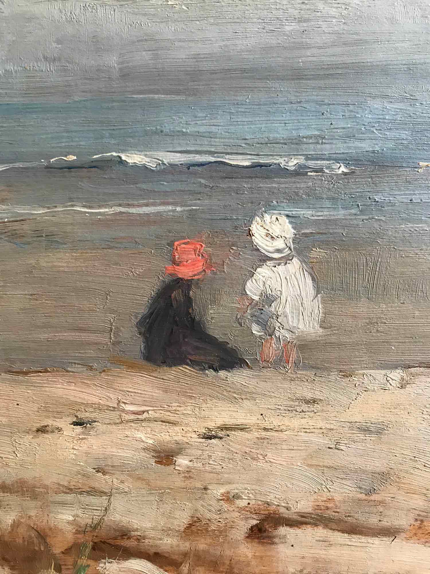 Alice Des Clayes Oil Painting 'Children on a Beach' Alice Des Clayes Oil Painting 'Children on a Beach'