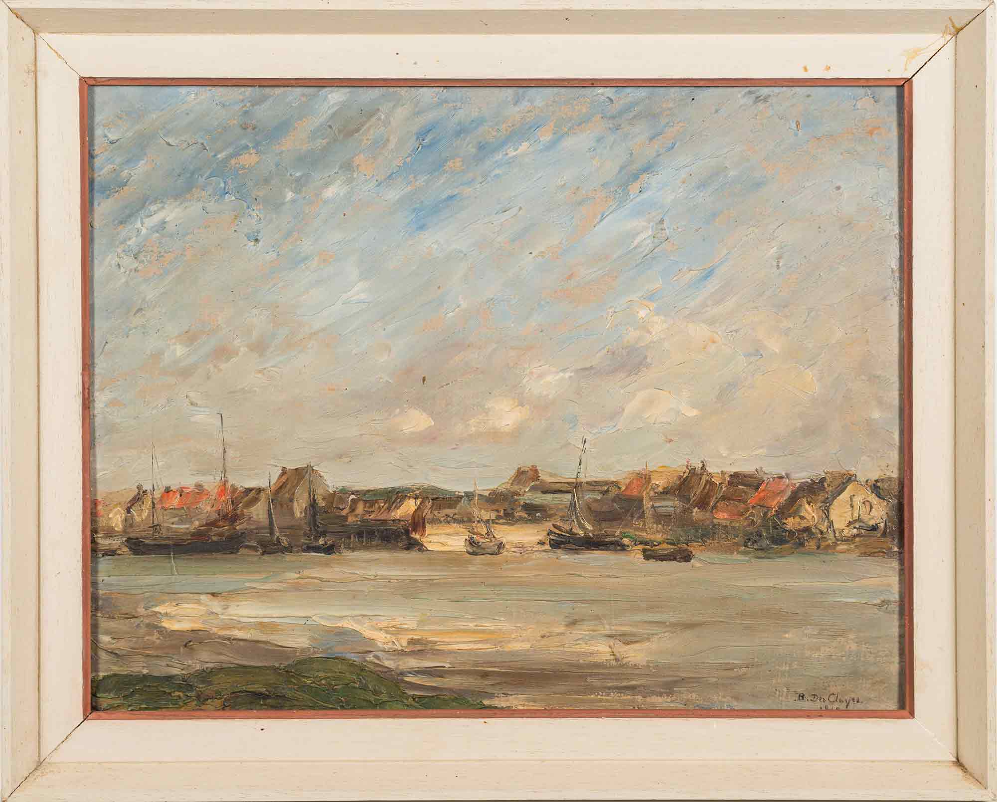 Berthe Des Clayes Oil Painting 'Fishing Port'