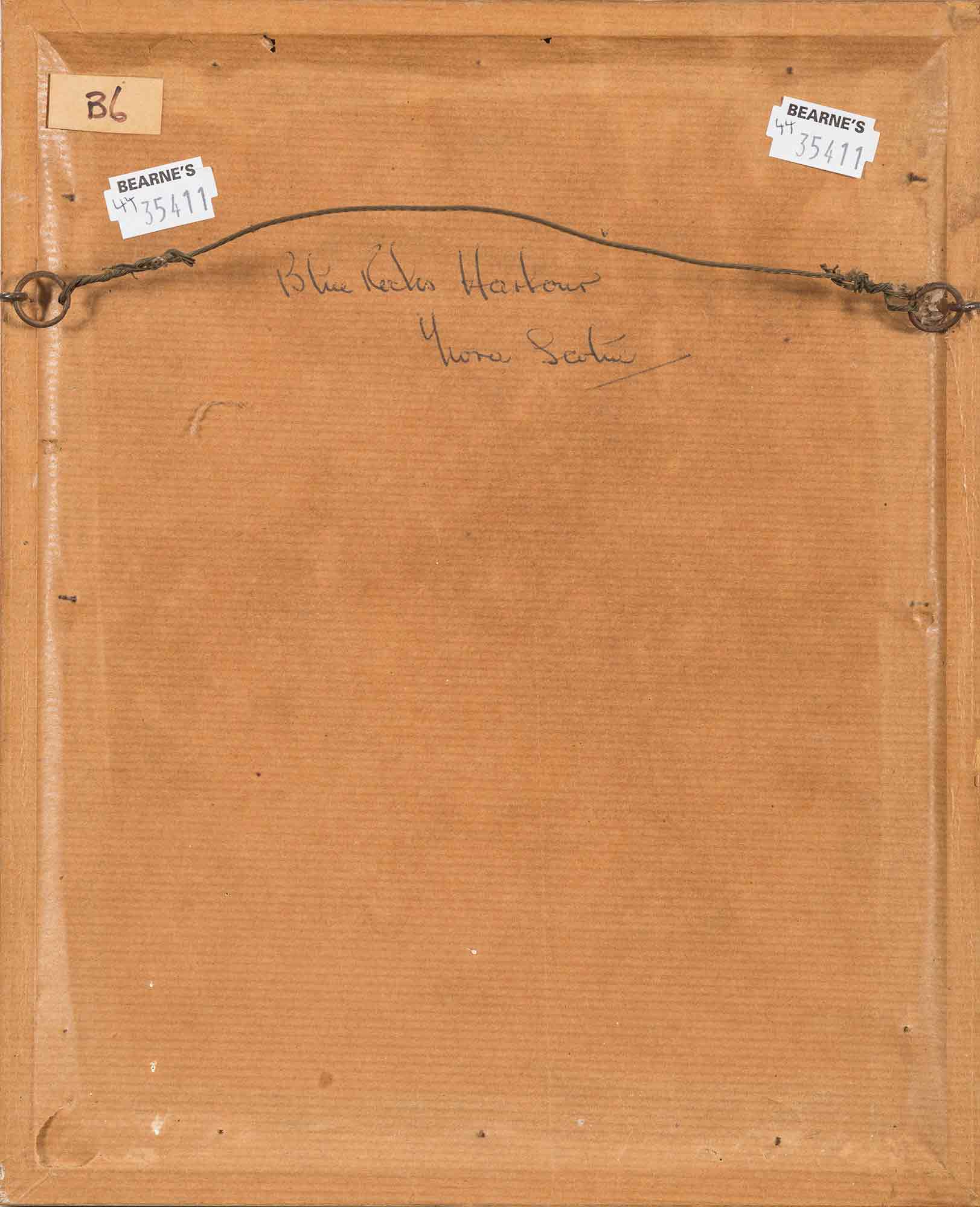 Berthe Des Clayes Oil Painting 'Blue Rocks Harbour - Nova Scotia' Berthe Des Clayes Oil Painting 'Blue Rocks Harbour - Nova Scotia'