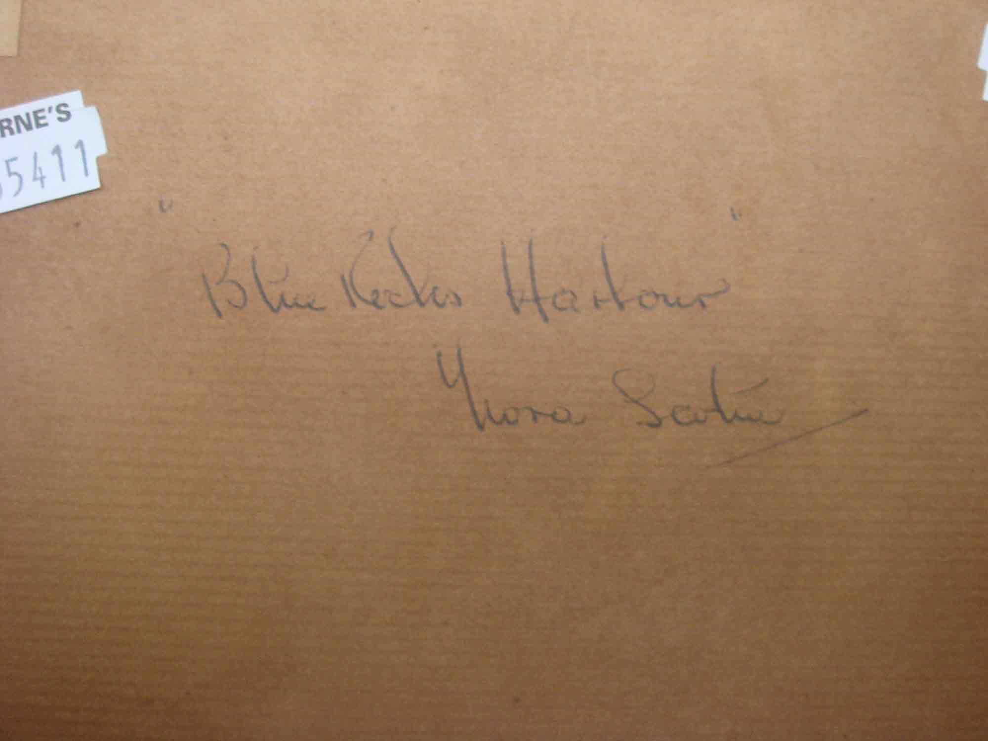 Berthe Des Clayes Oil Painting 'Blue Rocks Harbour - Nova Scotia'