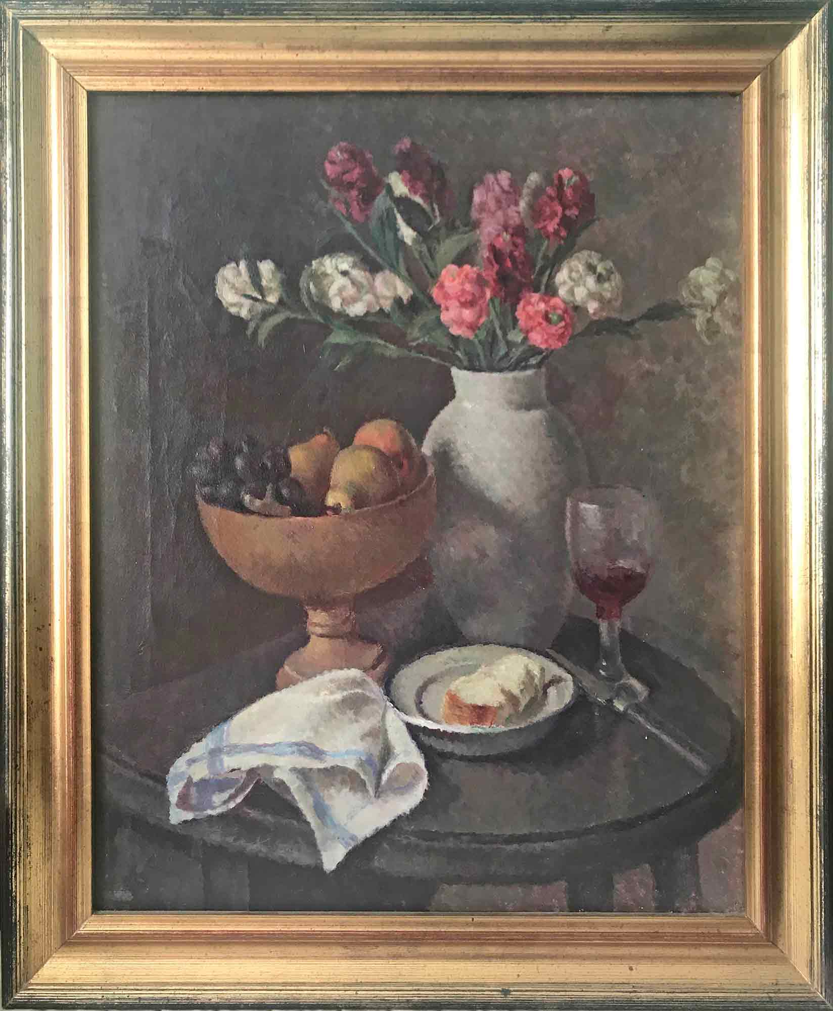 Dorothy Hepworth 'Pinks in Roger Fry's white pottery vase' Dorothy Hepworth 'Pinks in Roger Fry's white pottery vase'