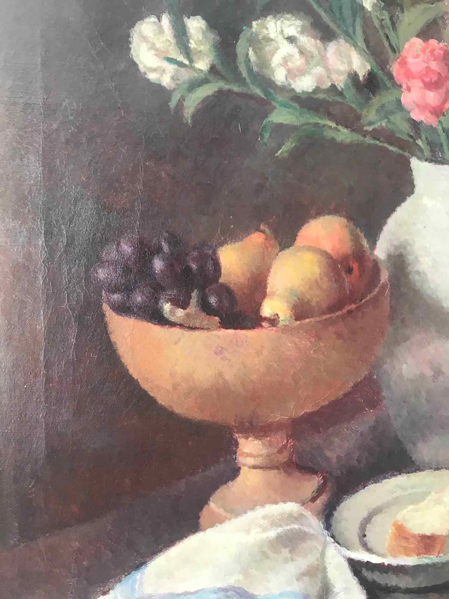 Dorothy Hepworth 'Pinks in Roger Fry's white pottery vase' Dorothy Hepworth 'Pinks in Roger Fry's white pottery vase'