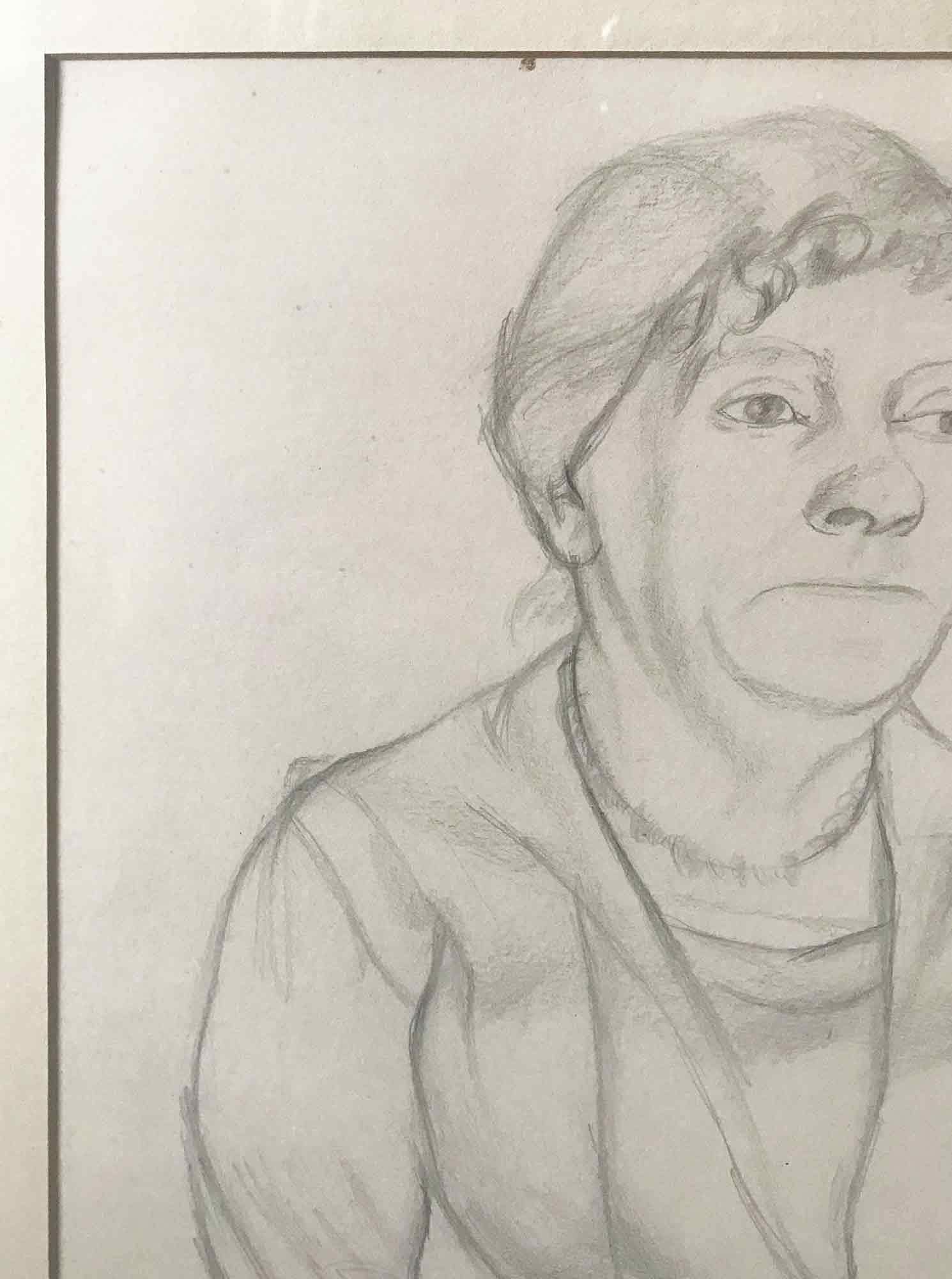 Dorothy Hepworth 'Pencil drawing of an elderly lady' Dorothy Hepworth 'Pencil drawing of an elderly lady'