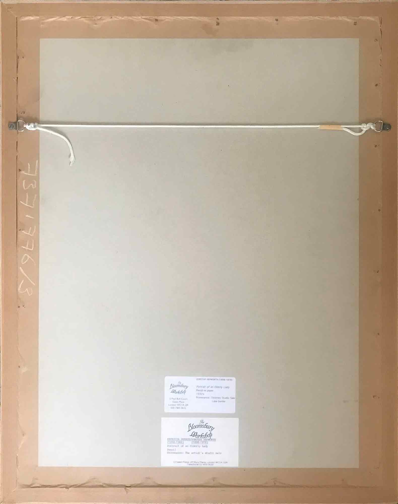 Dorothy Hepworth 'Pencil drawing of an elderly lady' Dorothy Hepworth 'Pencil drawing of an elderly lady'