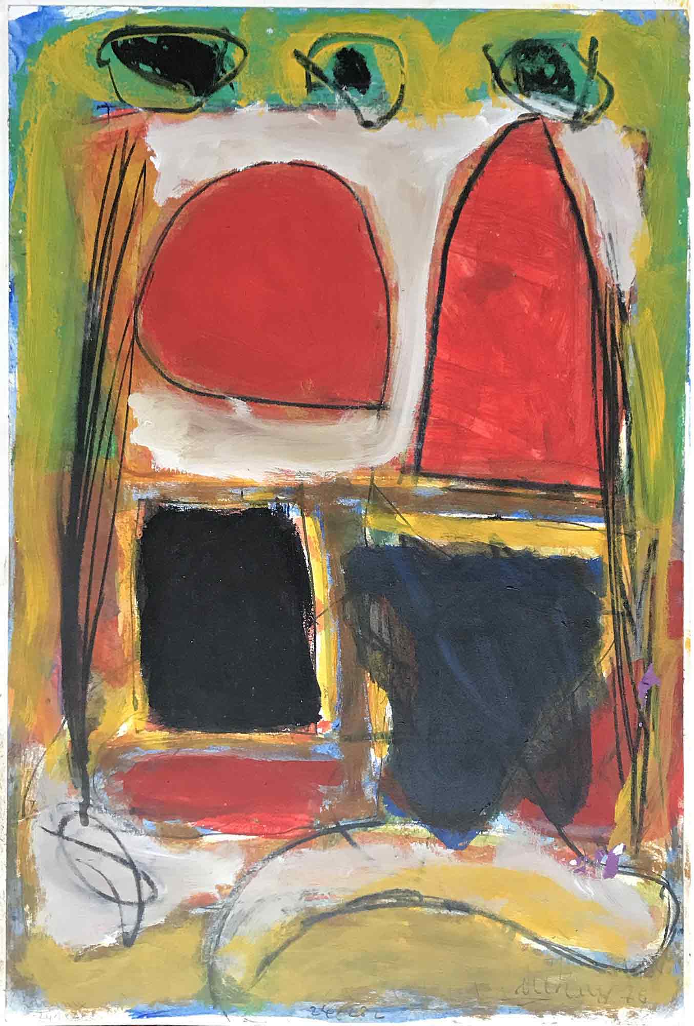 Roy Turner Durrant Mixed Media Untitled Composition