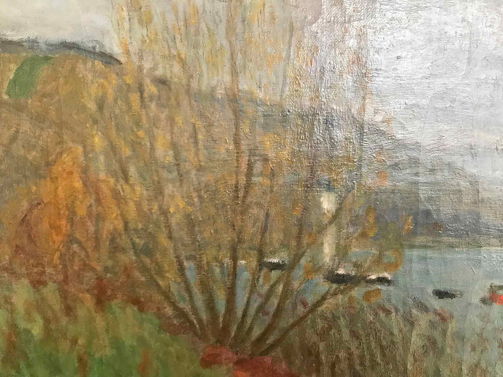 Eugène-Antoine Durenne 'Boats on the Seine' Eugène-Antoine Durenne 'Boats on the Seine'