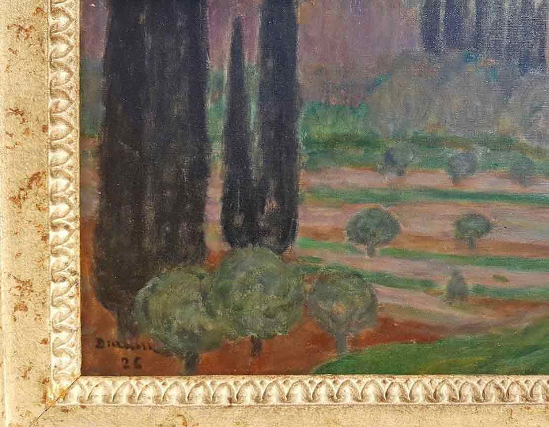 Eugène-Antoine Durenne 'Cagnes, Le Soir'