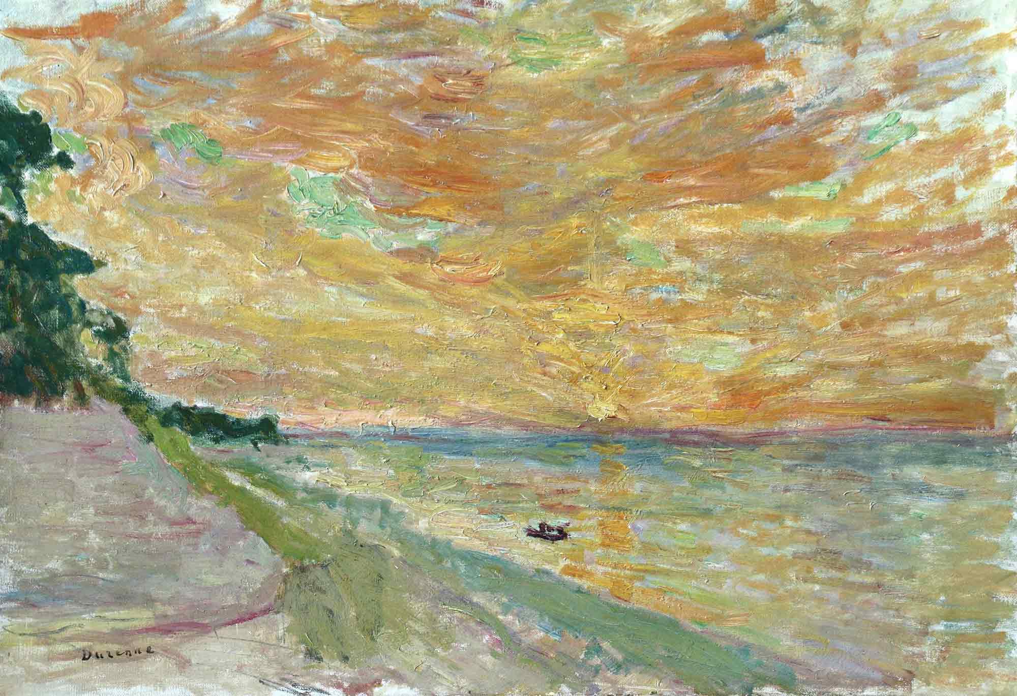 Eugène-Antoine Durenne 'Coucher de Soleil'