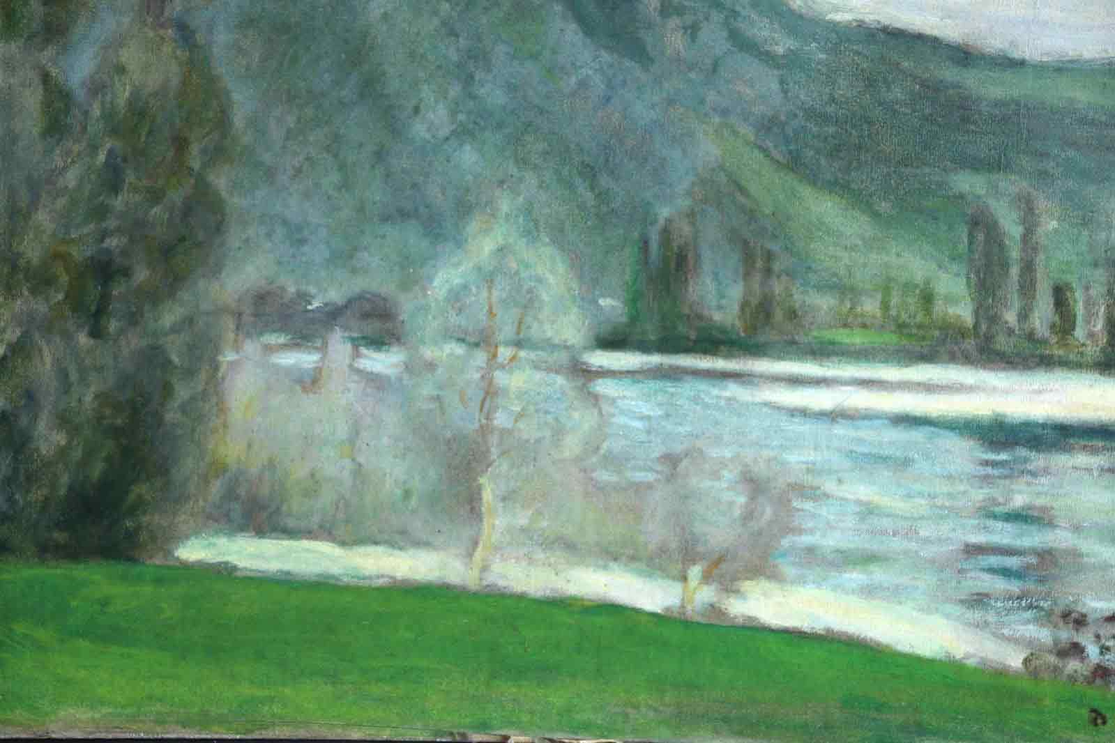 Eugène-Antoine Durenne 'Le Rhône à Lhuis'