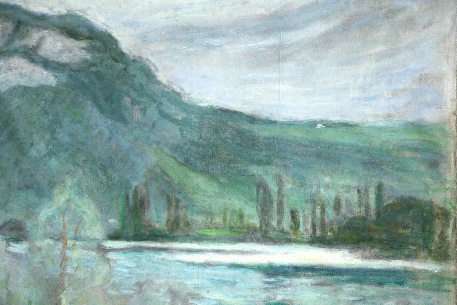 Eugène-Antoine Durenne 'Le Rhône à Lhuis'