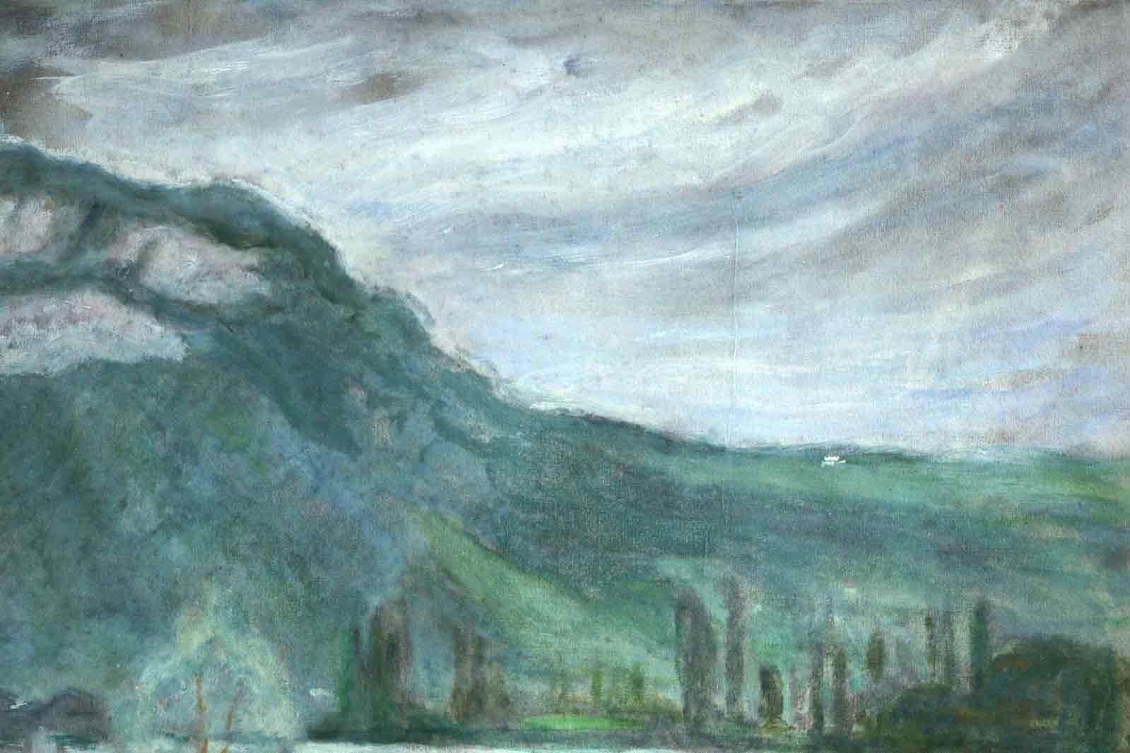 Eugène-Antoine Durenne 'Le Rhône à Lhuis'