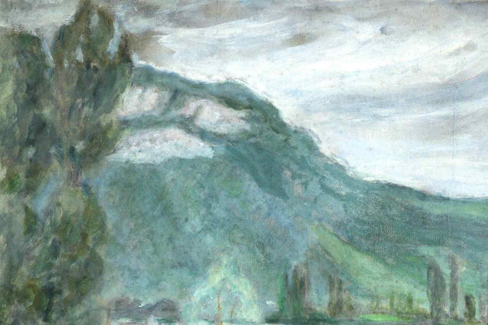 Eugène-Antoine Durenne 'Le Rhône à Lhuis'