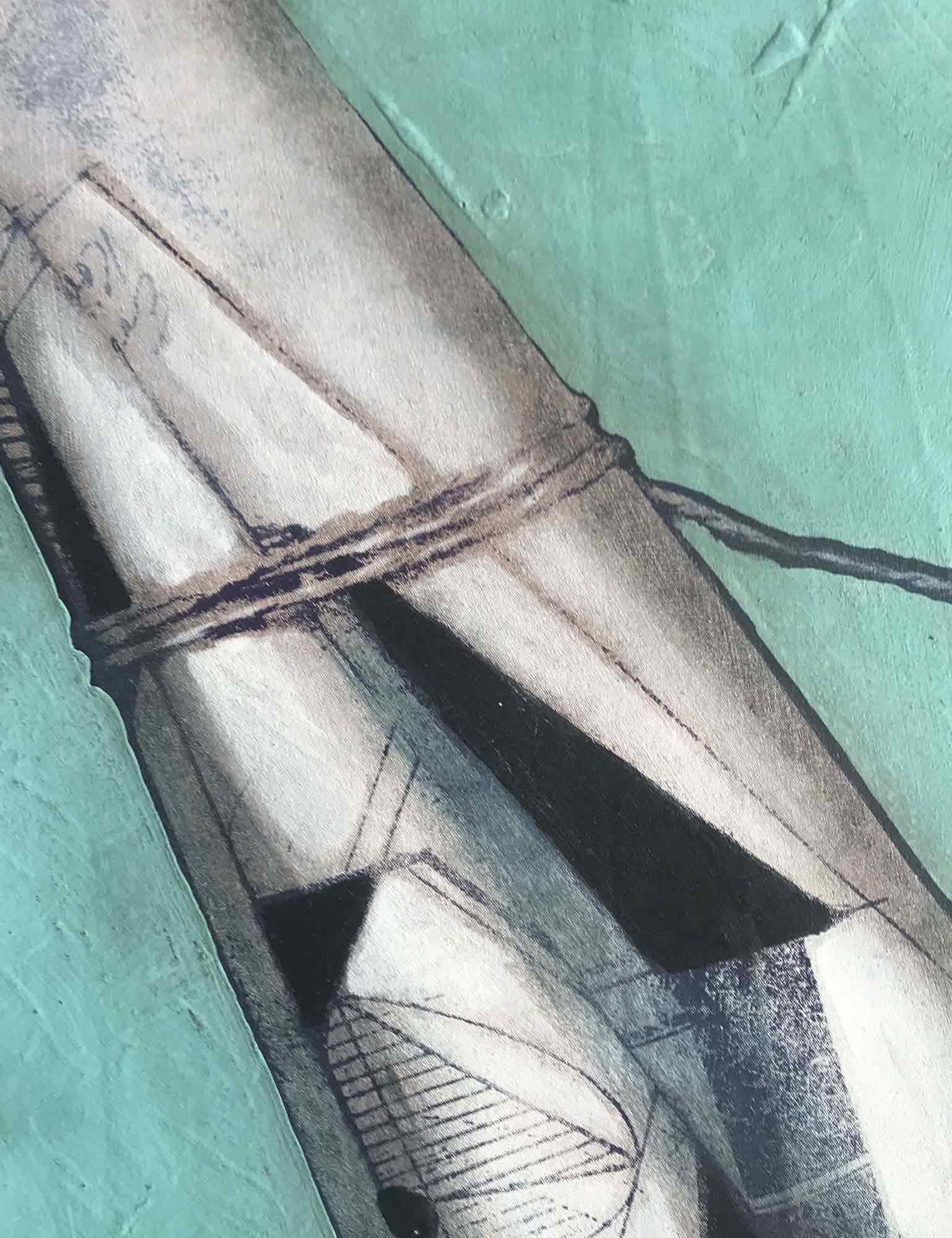 Eva Ohlow 'Philosophia brief' oil wall hanging 2001/2002 Eva Ohlow 'Philosophia brief' oil wall hanging 2001/2002