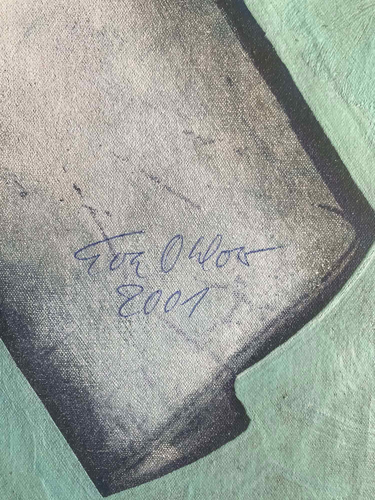 Eva Ohlow 'Philosophia brief' oil wall hanging 2001/2002 Eva Ohlow 'Philosophia brief' oil wall hanging 2001/2002