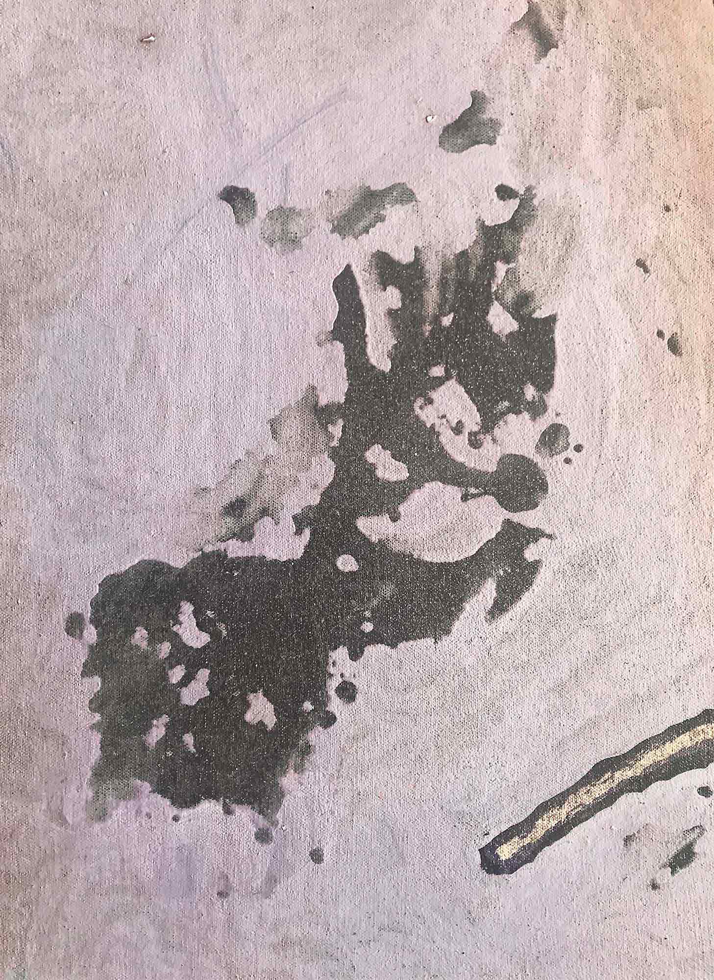 Eva Ohlow 'Philosophia brief' oil wall hanging 2001