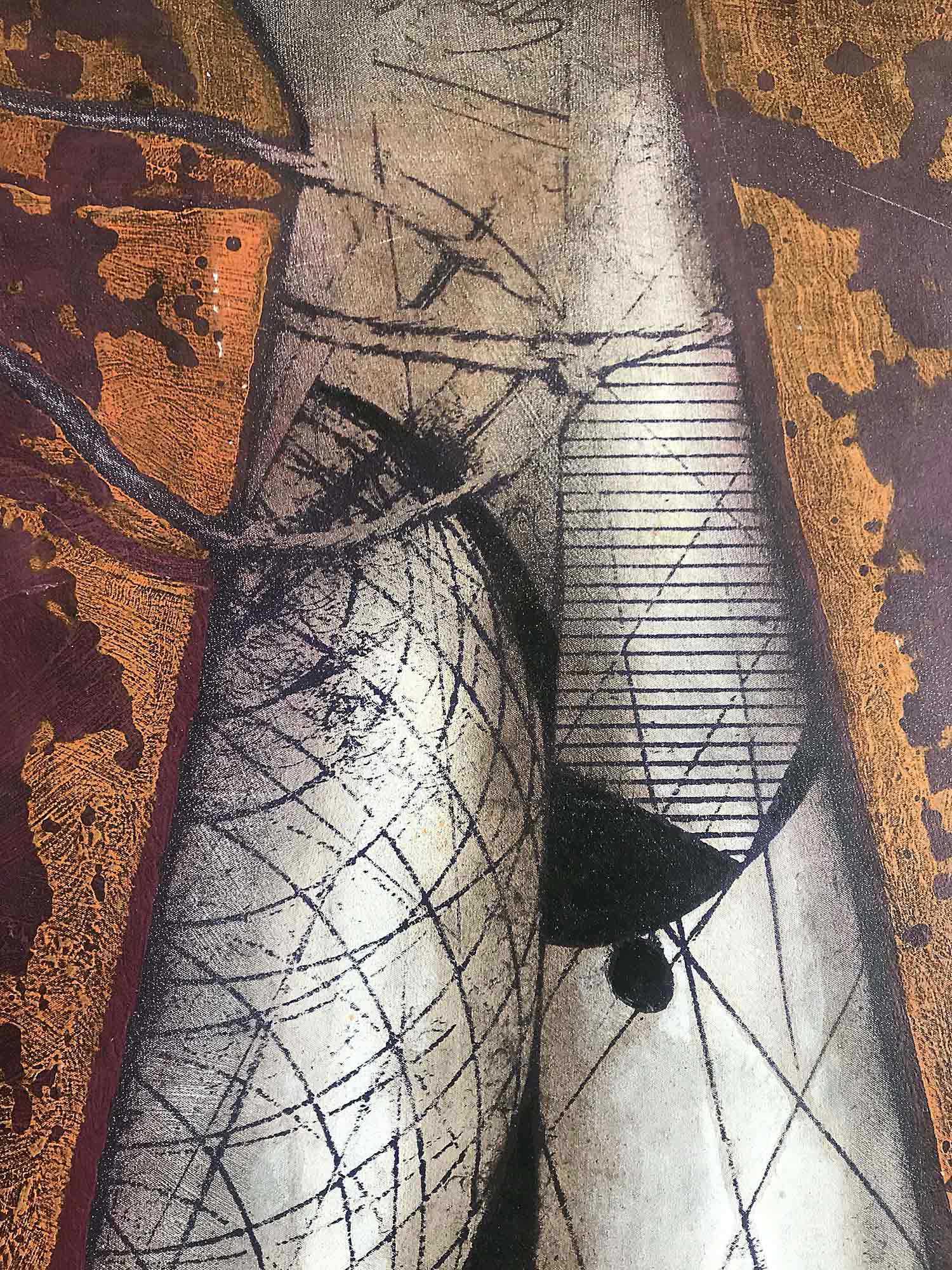 Eva Ohlow 'Philosophia briefe' oil wall hanging 2001/2002-3