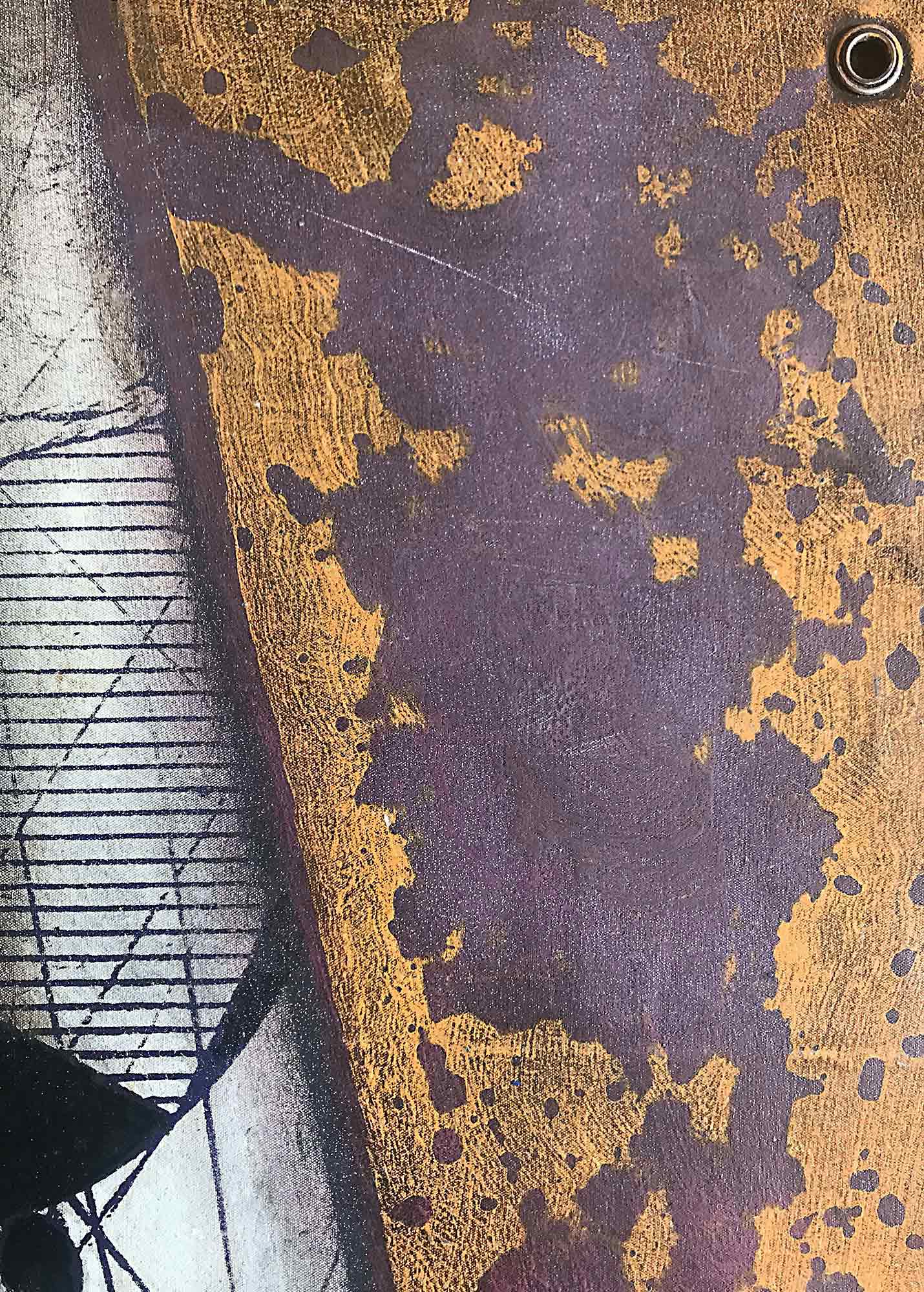 Eva Ohlow 'Philosophia briefe' oil wall hanging 2001/2002-3