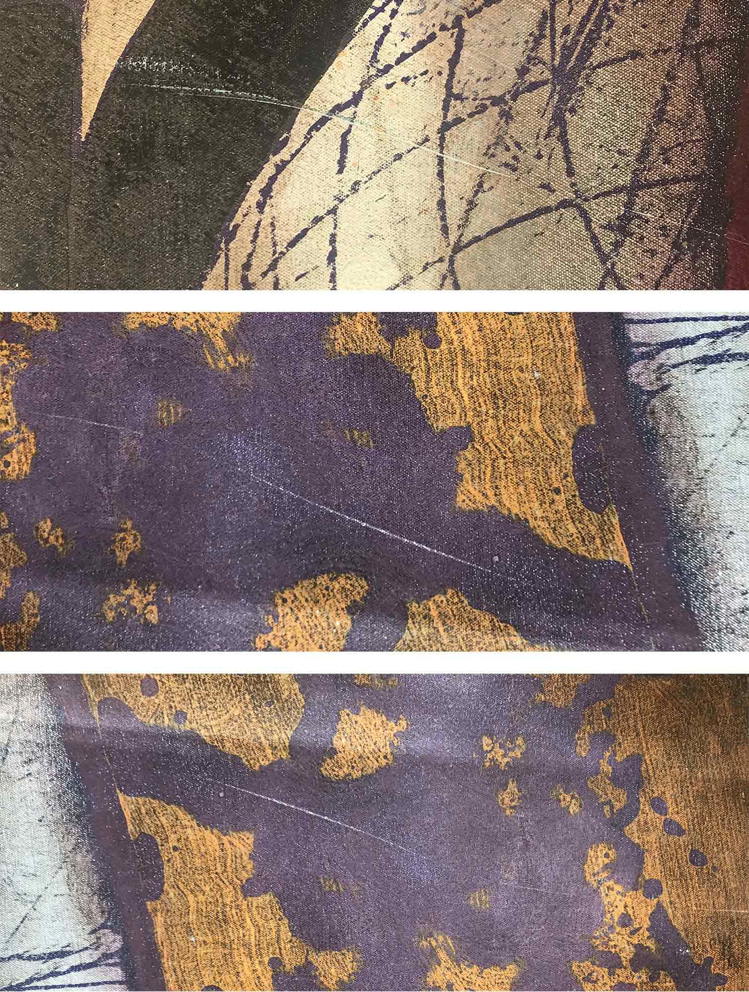 Eva Ohlow 'Philosophia briefe' oil wall hanging 2001/2002-3