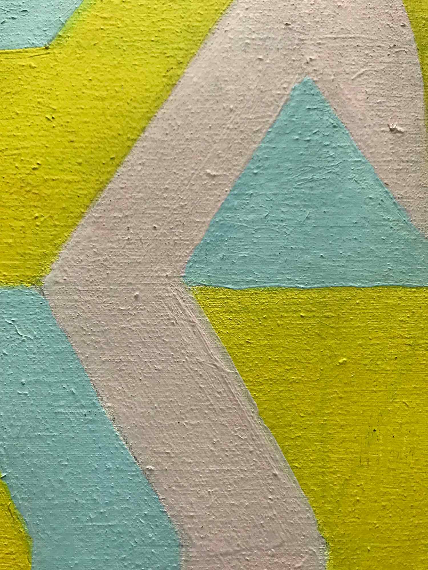 Margaret Mellis 'Fragmented Oval - Yellow, Blue, Pink'