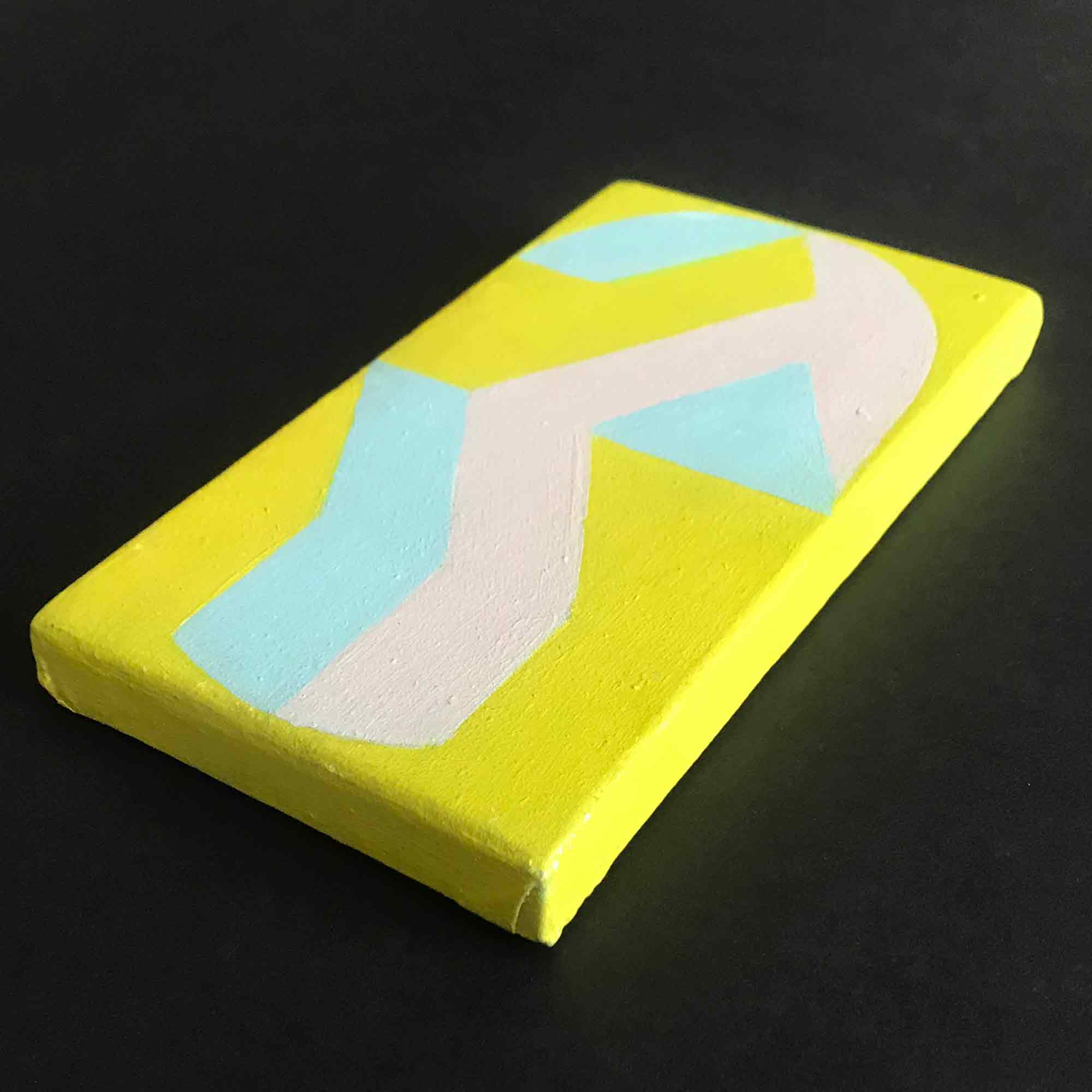 Margaret Mellis 'Fragmented Oval - Yellow, Blue, Pink'