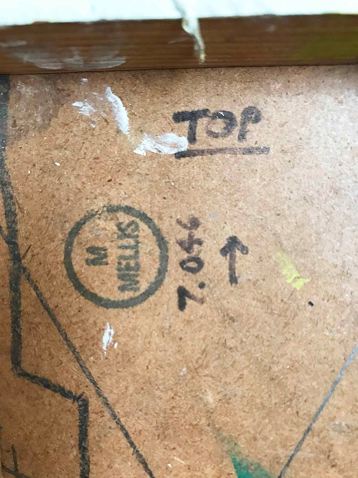 Margaret Mellis 'Fragmented Oval - Yellow, Blue, Pink'