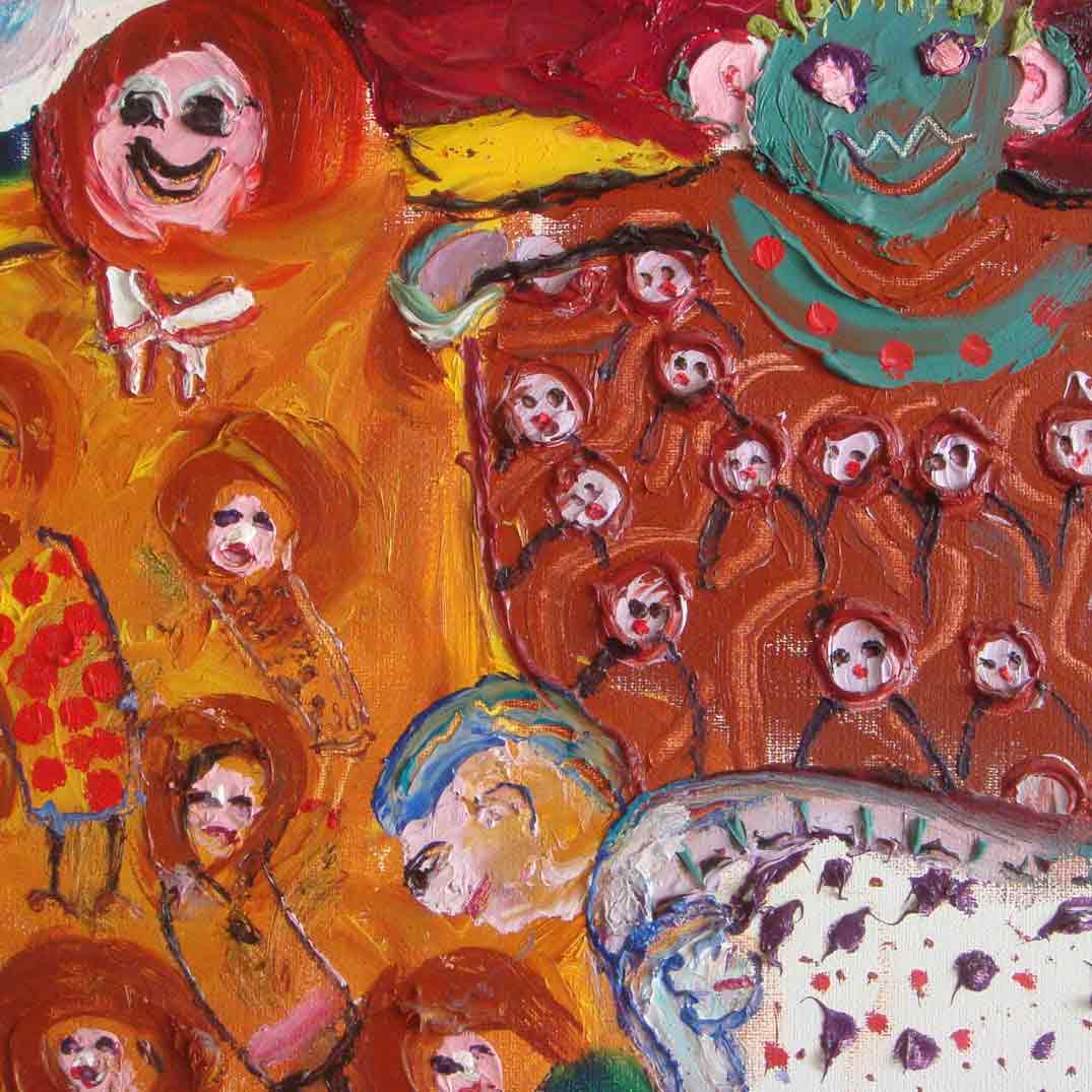 Fred Yates Painting 'Ghosts and Goolies'