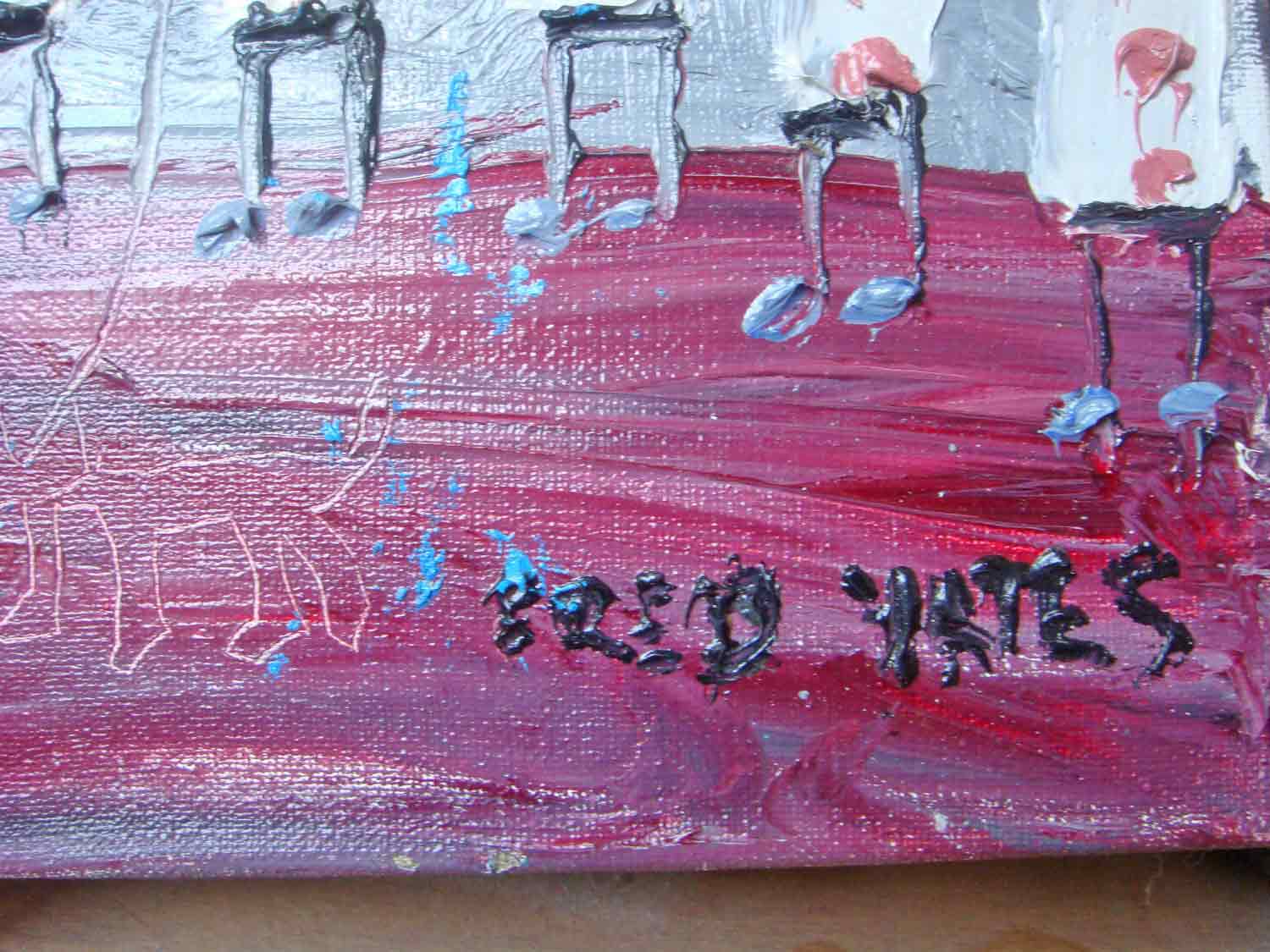 Fred Yates Painting 'Going to School'