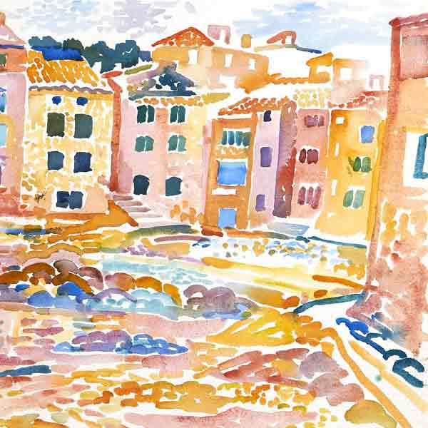 Fred Yates Watercolour Painting 'Coastal Scene' Fred Yates Watercolour Painting 'Coastal Scene'