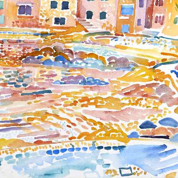 Fred Yates Watercolour Painting 'Coastal Scene' Fred Yates Watercolour Painting 'Coastal Scene'