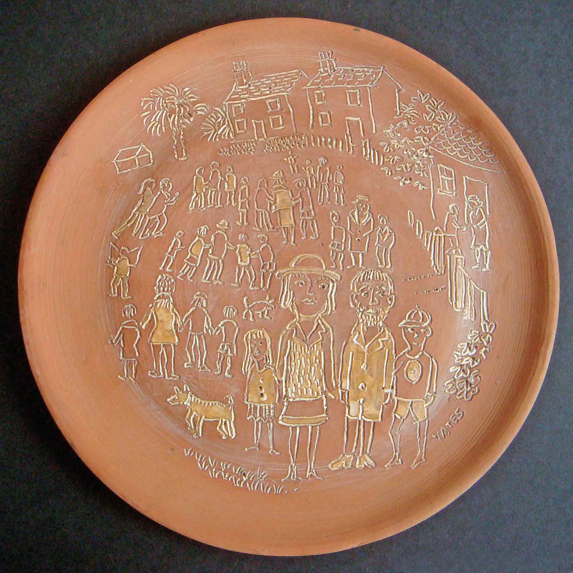 Fred Yates Terracotta Plate