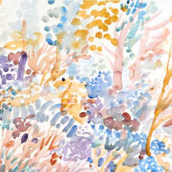 Fred Yates Watercolour Painting 'Garden' Fred Yates Watercolour Painting 'Garden'