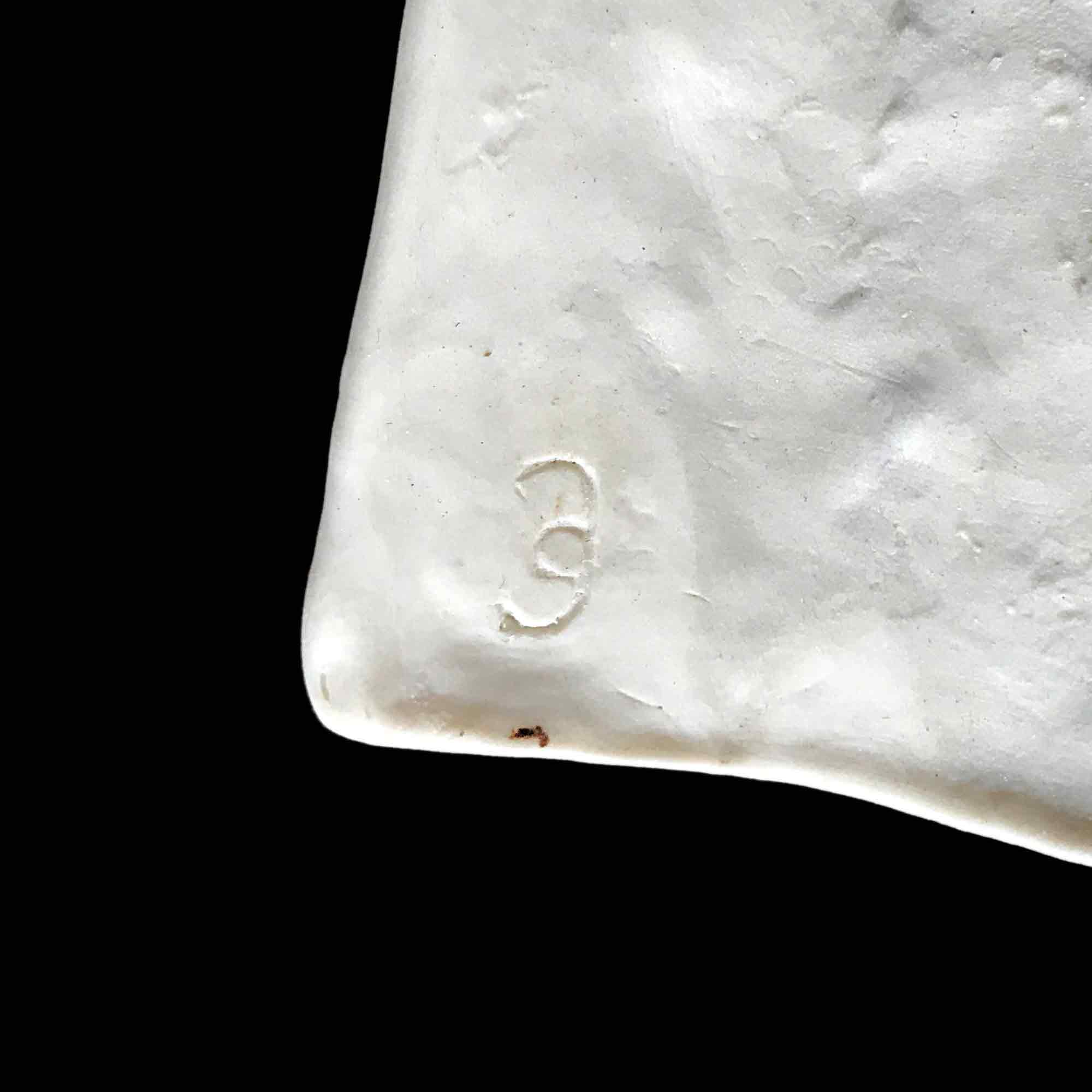 Geetha Alagirisamy porcelain human mask sculpture 'The World in Me' 2 of 3 Geetha Alagirisamy porcelain human mask sculpture 'The World in Me' 2 of 3