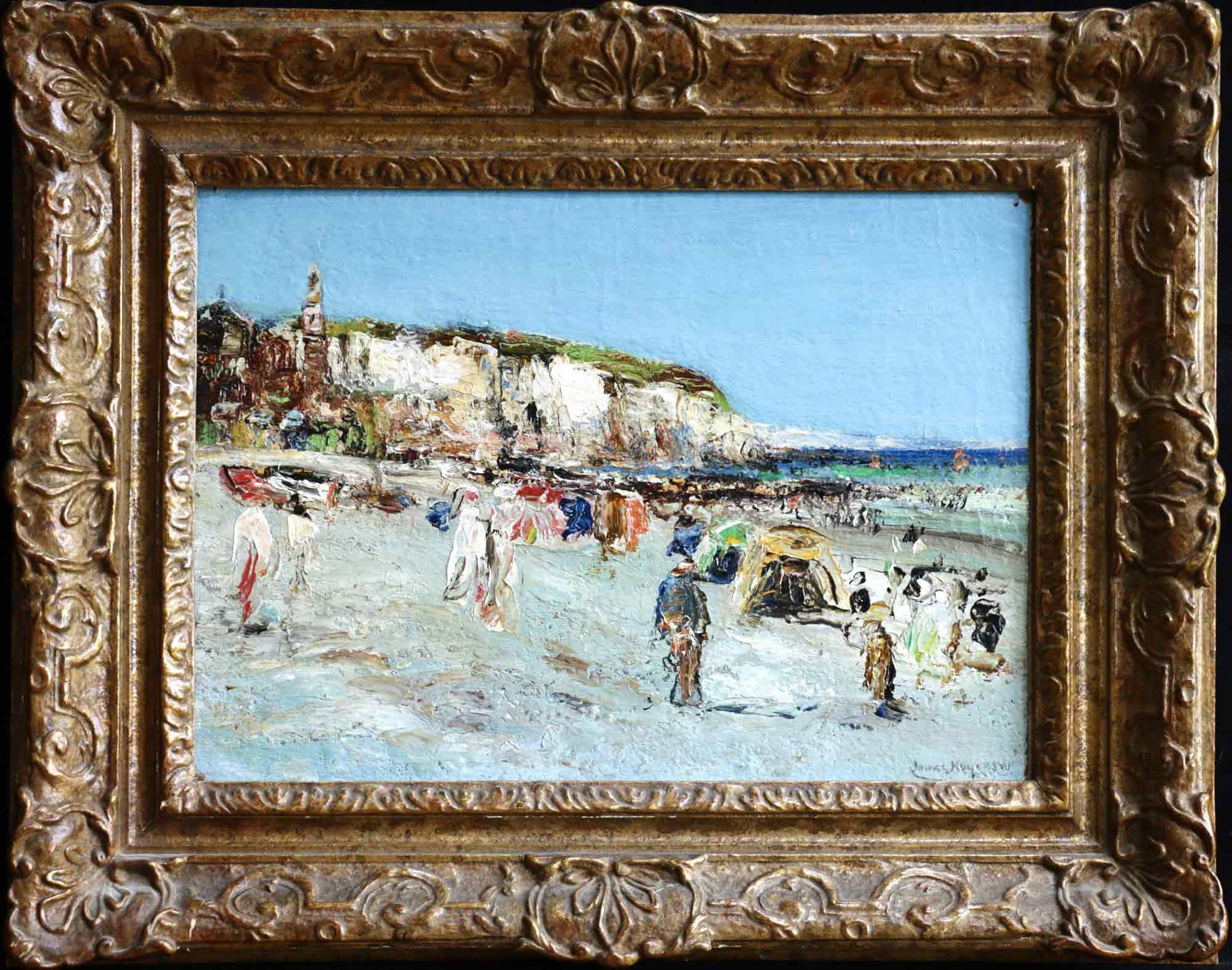 James Kay Oil Painting 'Bathers at Dieppe'