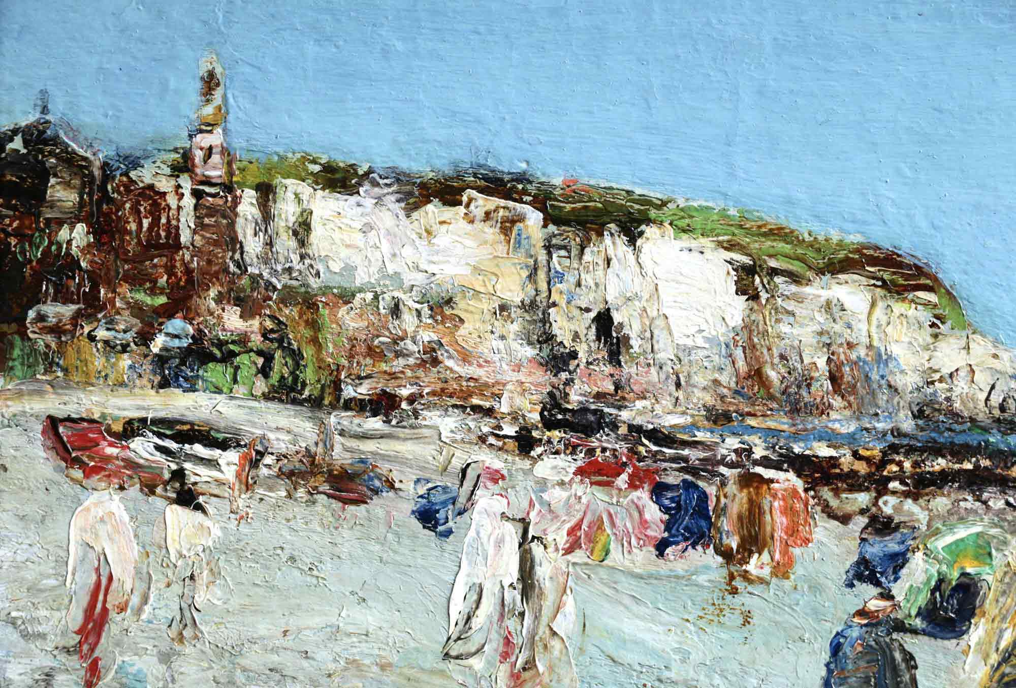 James Kay Oil Painting 'Bathers at Dieppe'