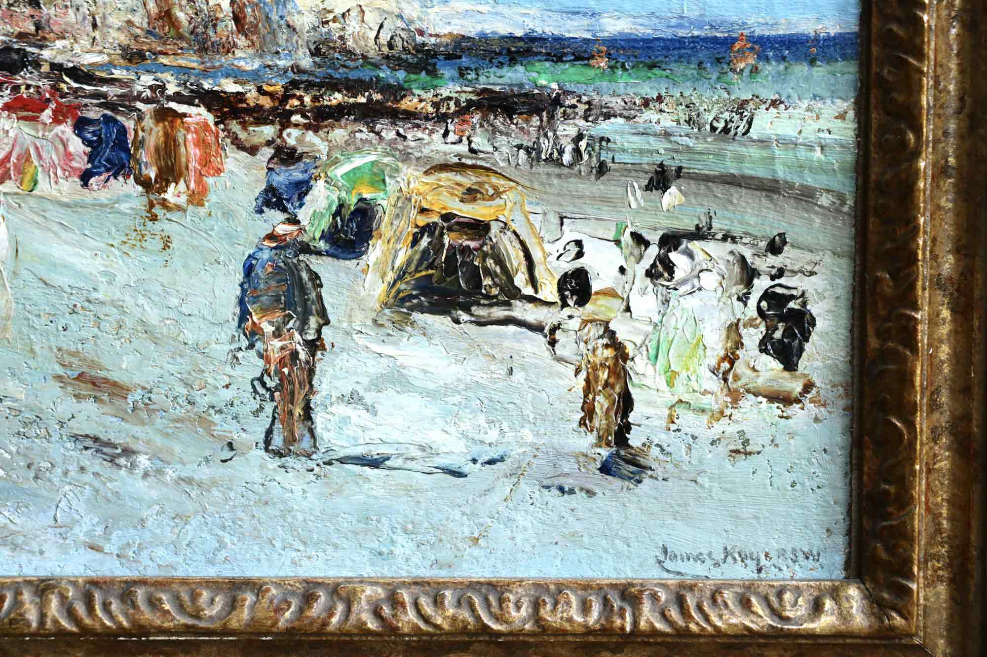 James Kay Oil Painting 'Bathers at Dieppe'