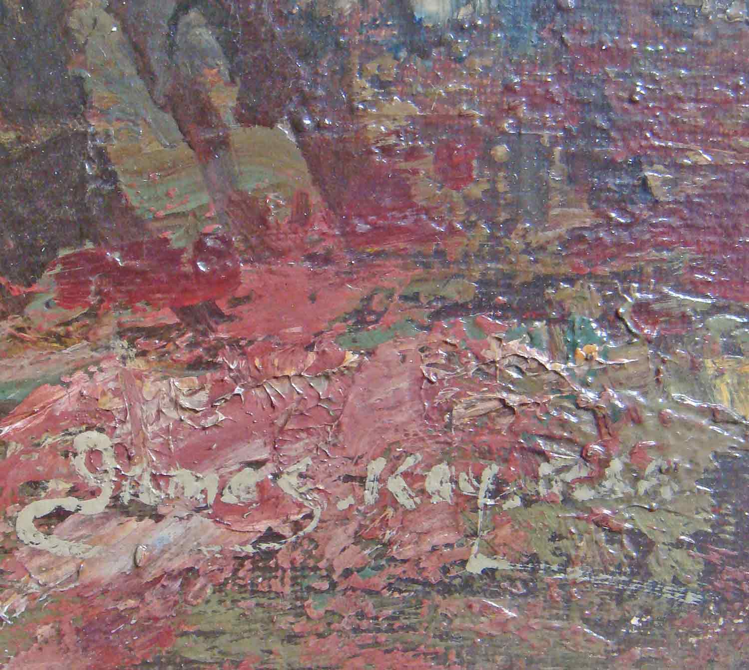 James Kay Oil Painting 'Sunset'