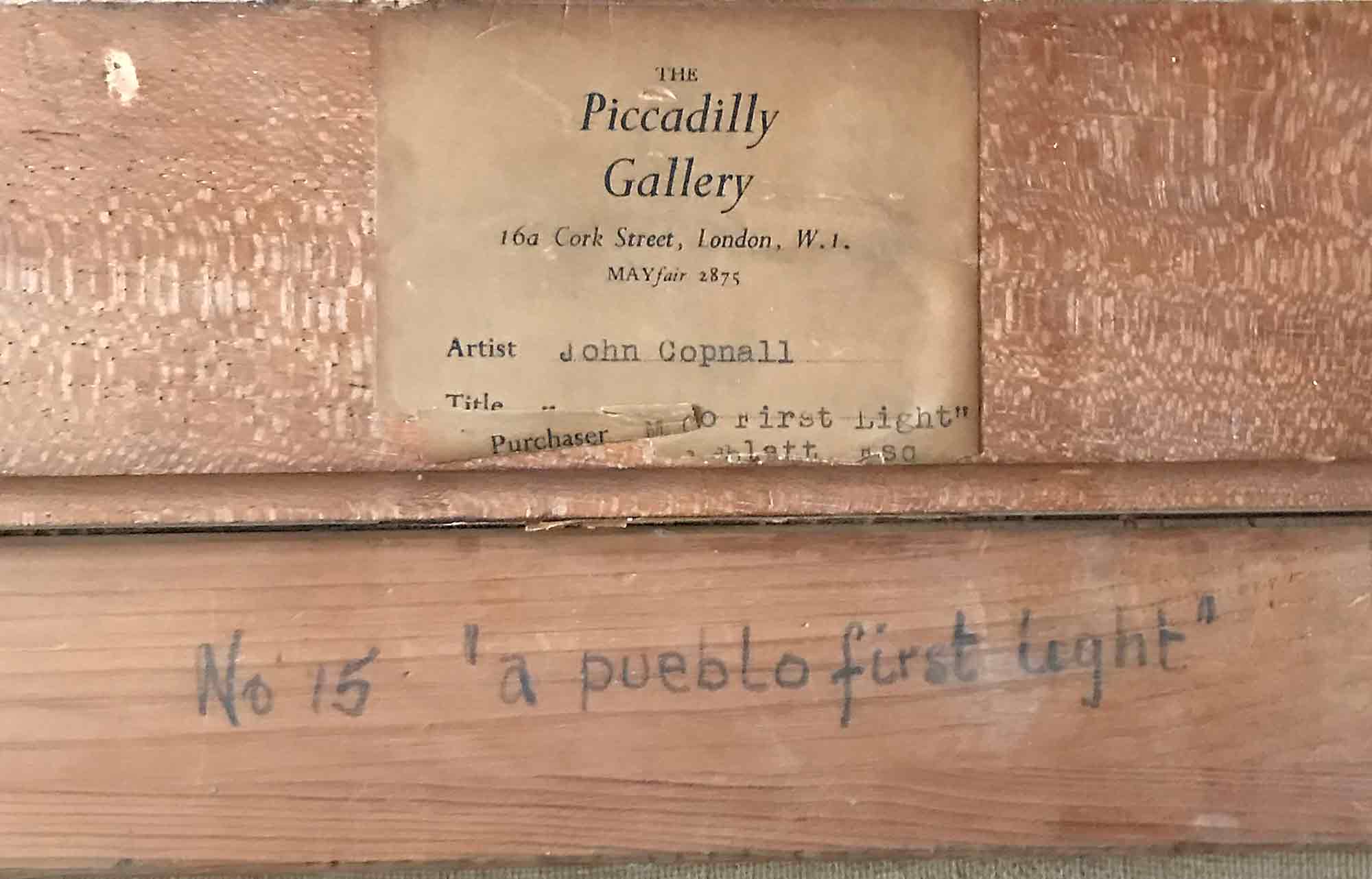 John Copnall 'a pueblo first light' John Copnall 'a pueblo first light'