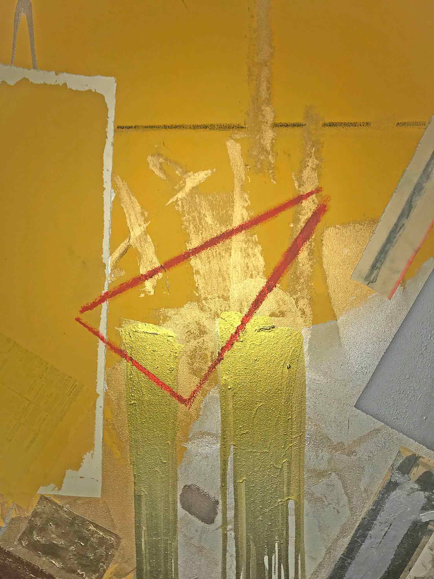 John Copnall Abstract Mixed Media on Canvas 1983