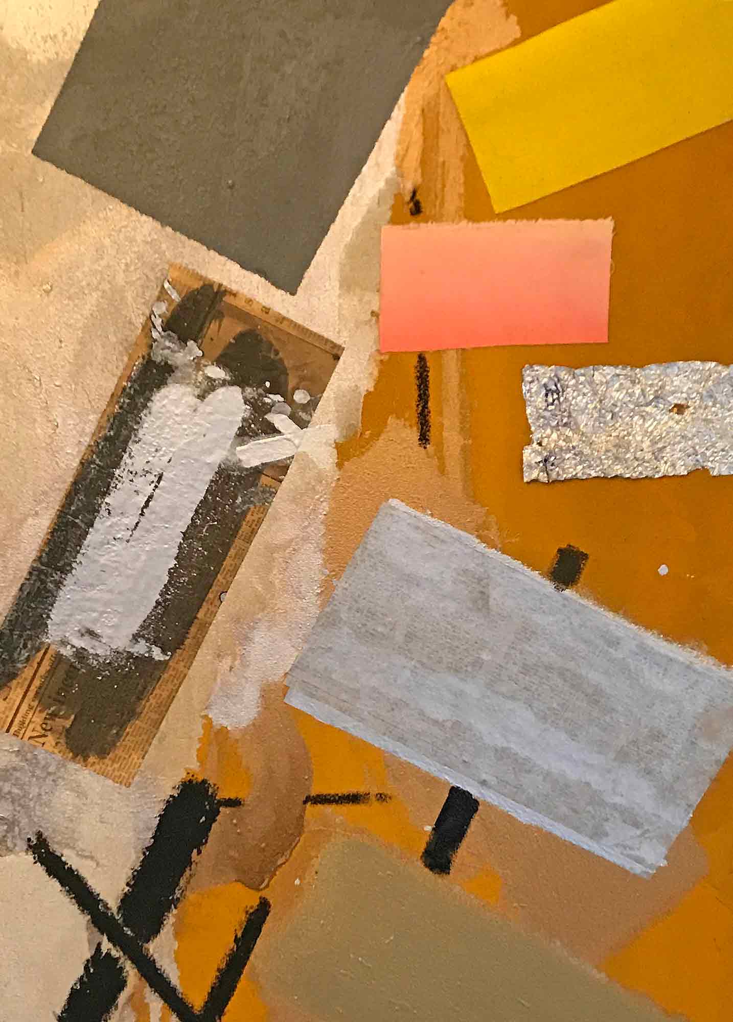 John Copnall Abstract Mixed Media on Canvas 1983