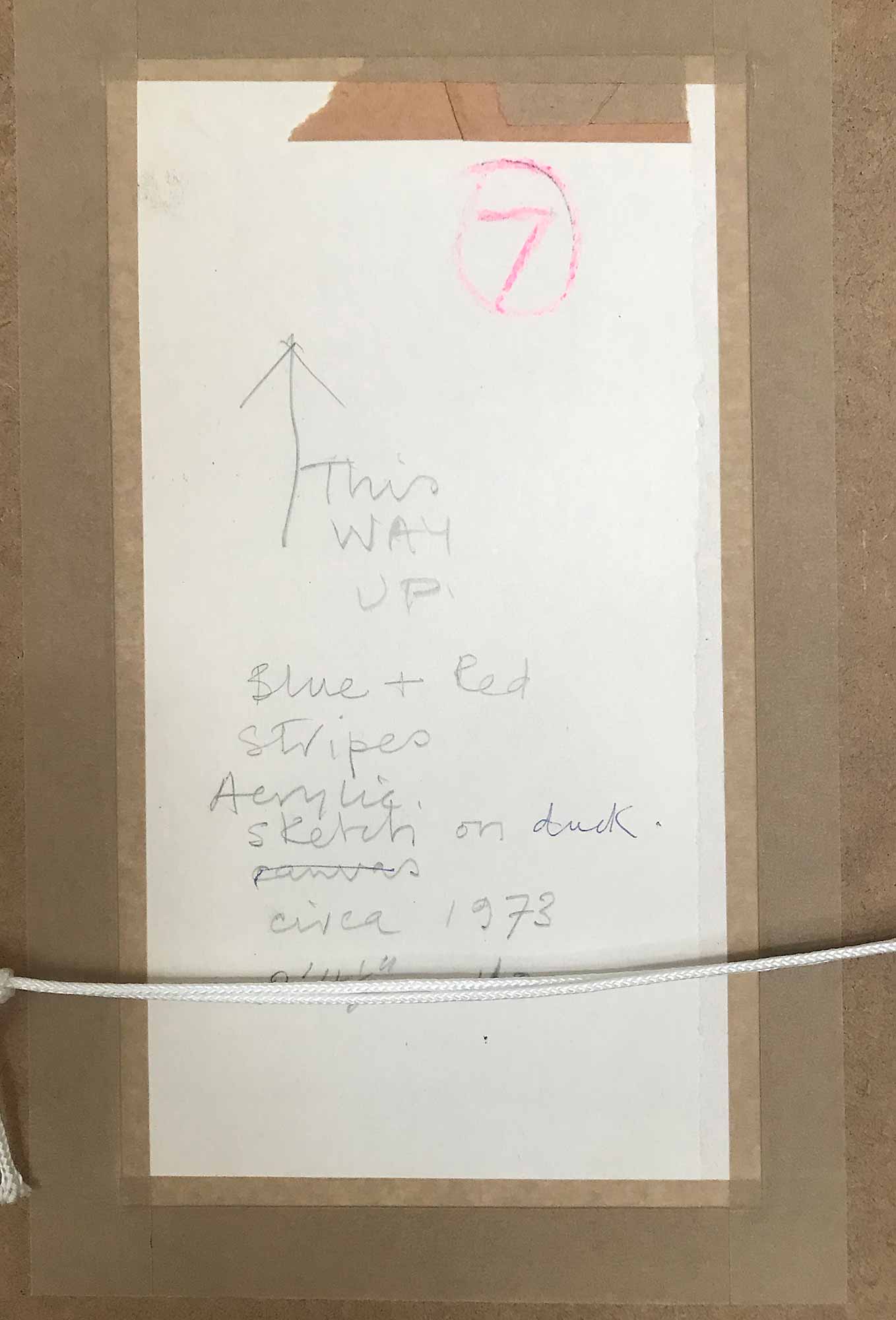 John Copnall 'Blue and Red Stripes'