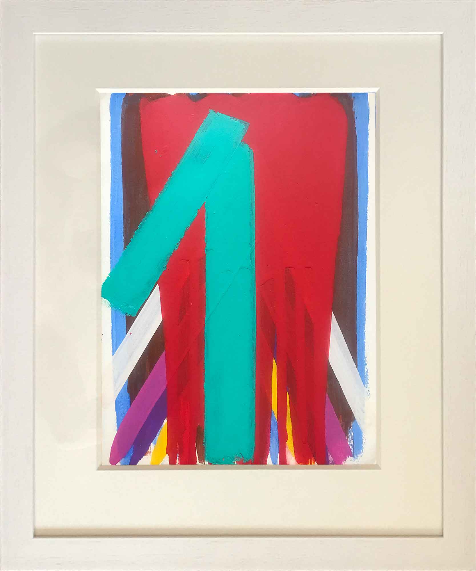 John Copnall Abstract Drip and Stripe Painting