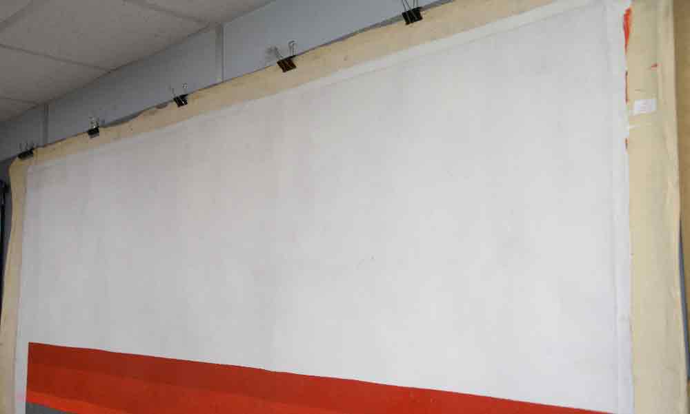 John Copnall 'Red, Purple Etc with Solid White' 1969