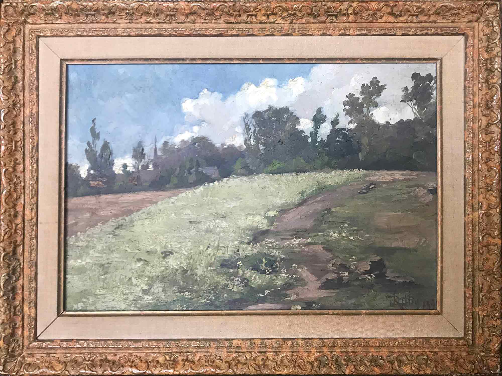 John Rettig Impressionist Oil Painting 'Landscape'