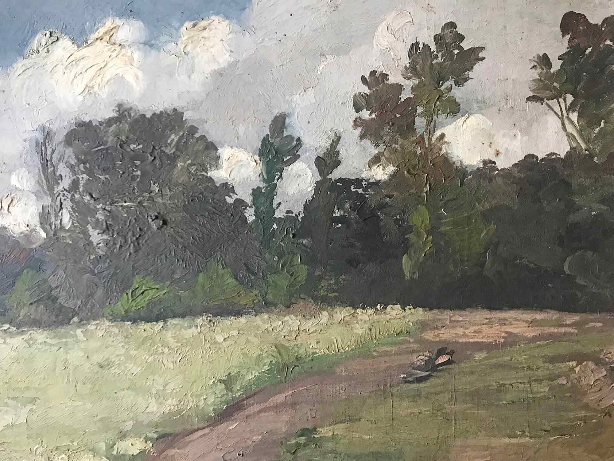 John Rettig Impressionist Oil Painting 'Landscape'