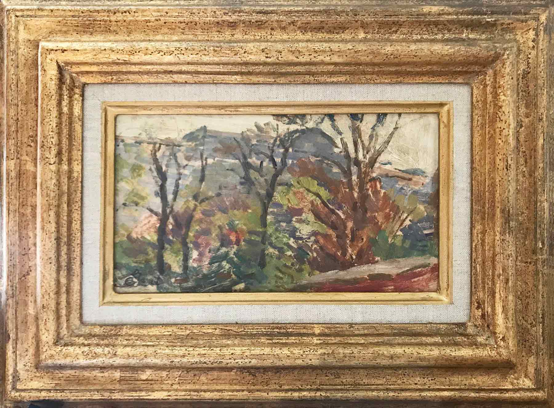 Louis Hayet Oil Painting 'Les arbres rouge' Louis Hayet Oil Painting 'Les arbres rouge'