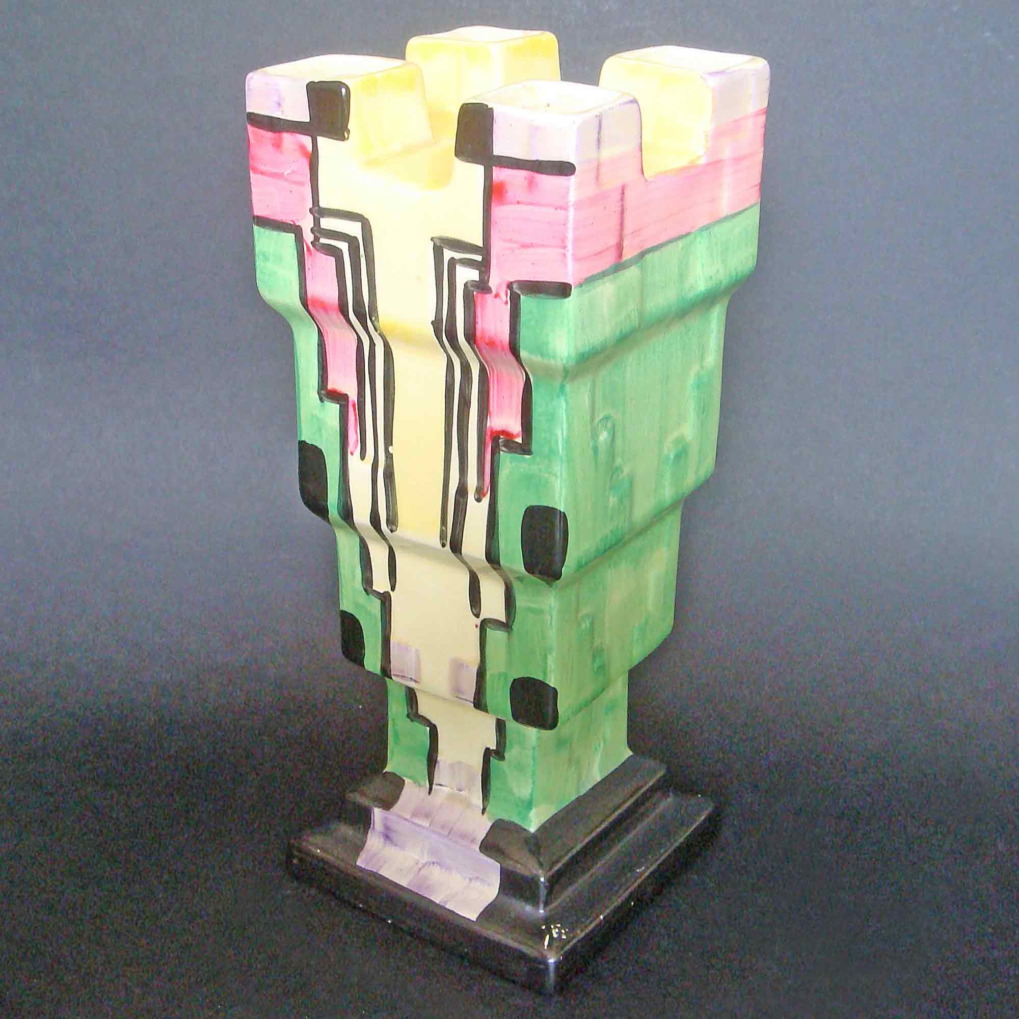 Myott Tower Vase 8943 (Liquorice Pattern)