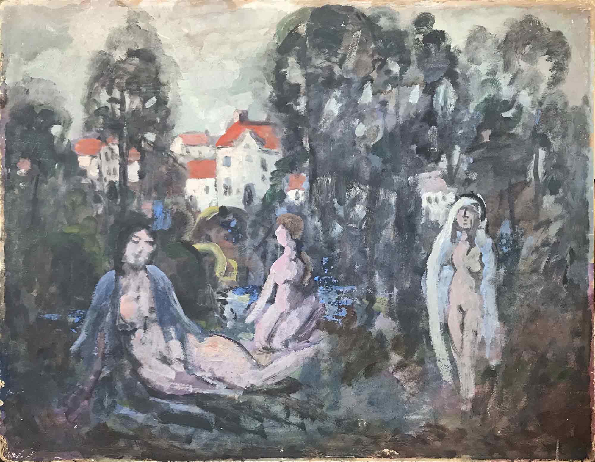 Phelan Gibb 'Naked Figures in a Woodland Scene'