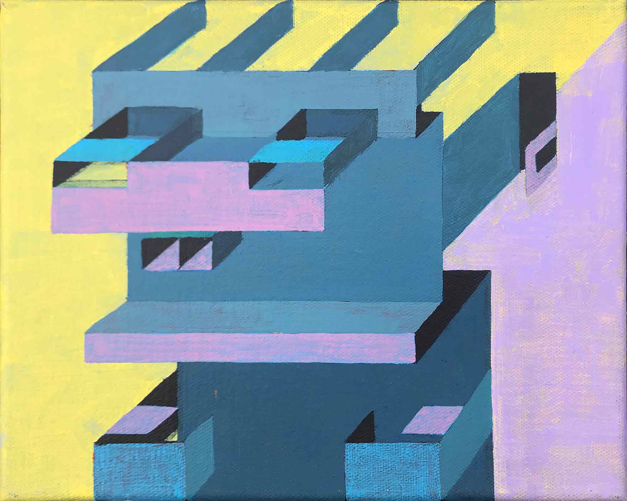 Ron Sims Acrylic on Canvas 'Bart Simpson'