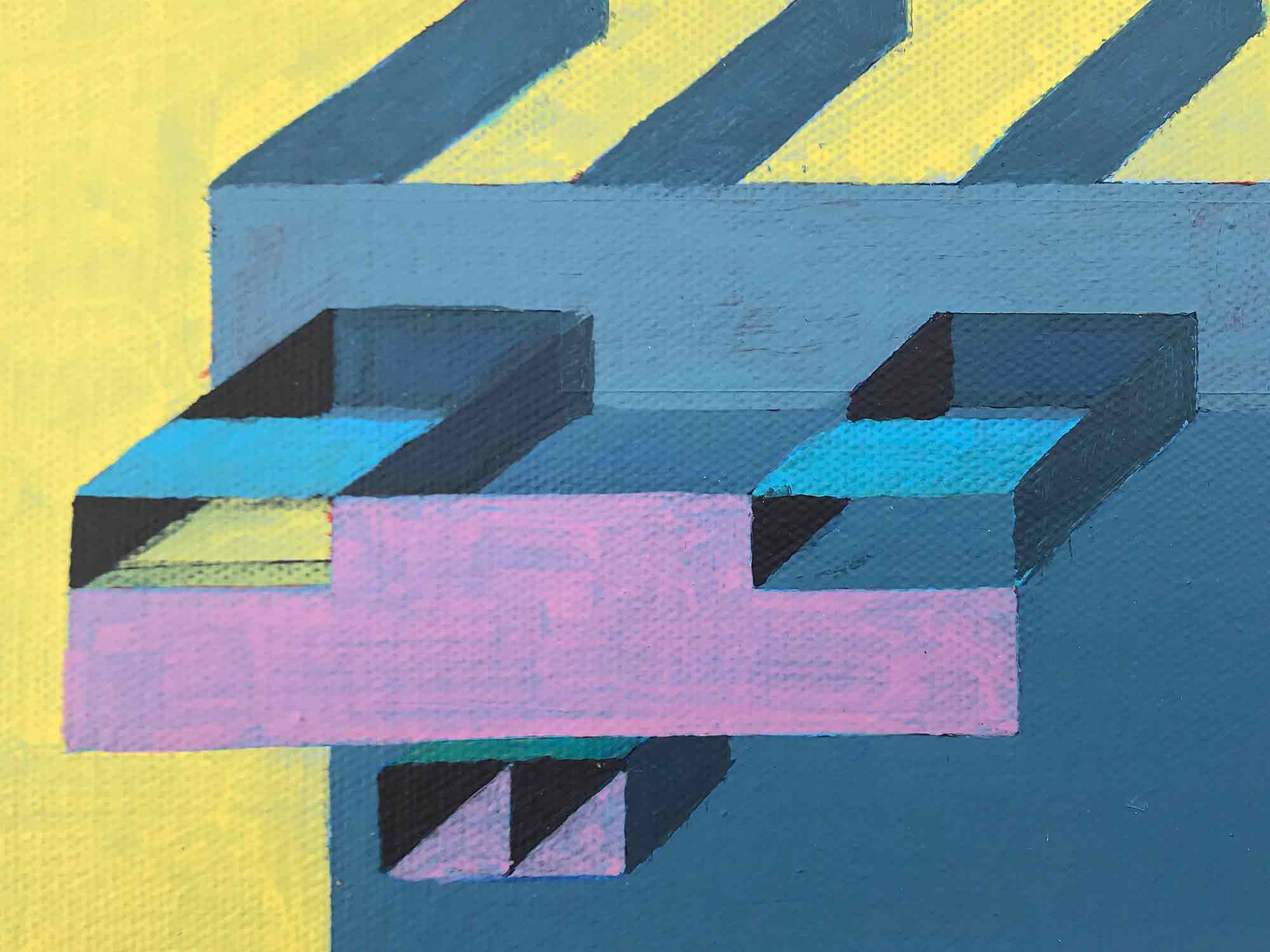 Ron Sims Acrylic on Canvas 'Bart Simpson'