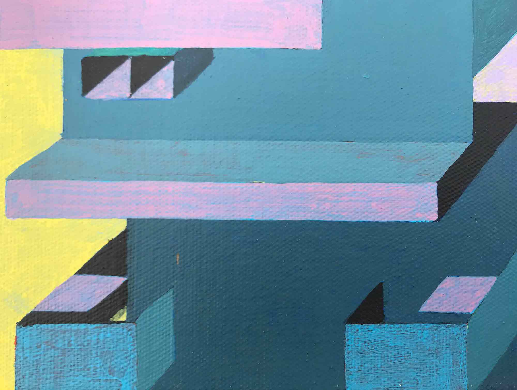 Ron Sims Acrylic on Canvas 'Bart Simpson'